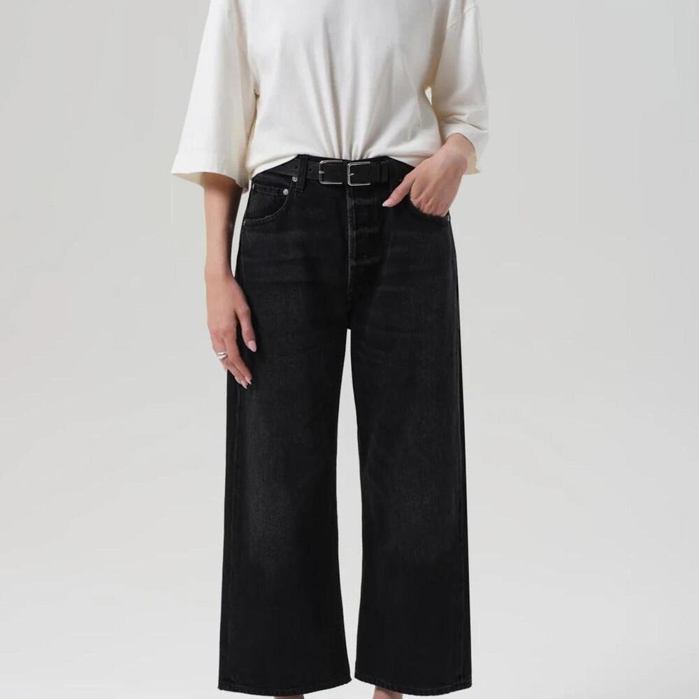 Citizens Of Humanity Black Wide Leg Jeans